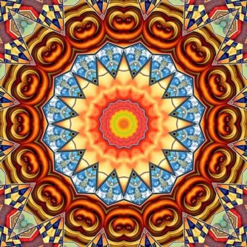 DIY 5D Diamond Round drill painting Crystal Picture Round algae well Diamond Embroidered painting living home decoration art