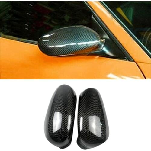 For Porsche Carrera Boxster Cayman 911 996 986 1997-2004 Carbon Fiber Side Rear View Mirror Cover Trim