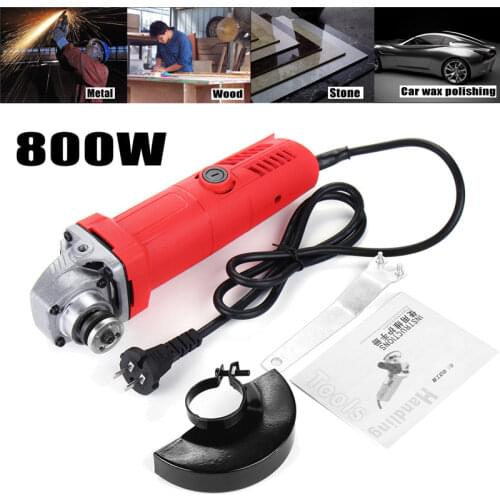 800W 220V Portable Electric Angle Grinder Muti-Function Household Polish Machine Grinding Cutting Polishing Machine Power Tool
