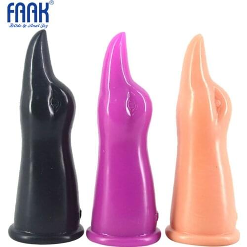 Original FAAK 19.1*5.1cm no smell big dildos flexible Duck head Penis for adult sex games Sex toy fun masturbation