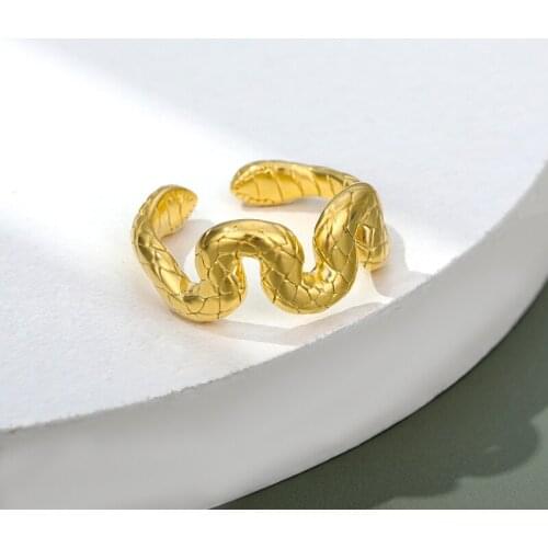 India Snake Rings For Women Men Gold Color Heavy Metals Punk Rock Ring Anillos Vintage Animal Jewelry Party Gifts