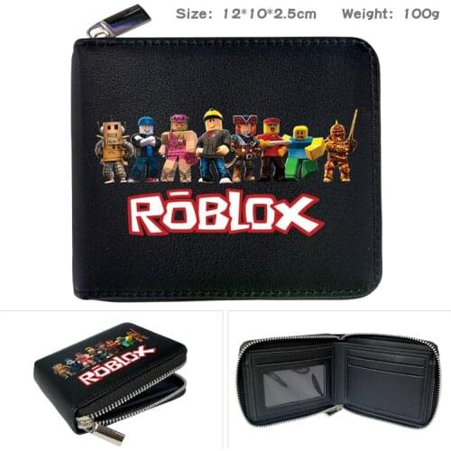 Robloxing zipper PU wallet coin purse popular game half-fold short wallet wallet card case 2021 Fashion Student wallet