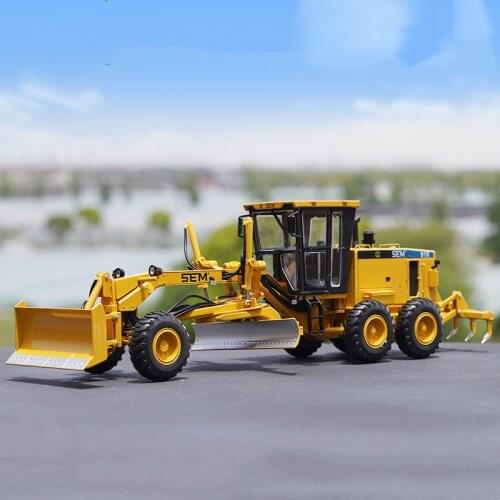1/35 Alloy Die Casting Sangong Machinery SEM919 Motor Grader Simulation Car Model Adult Collection Childrens Toy Gift Display