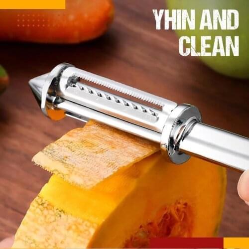 Multi-functional Stainless steel Fruit vegetable peeler knife+fish scale scraper fish skin cleaning brush carrot Peeler Tool