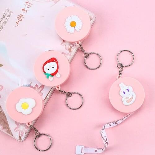 Cartoon Mini Tape Measures Portable Retractable Ruler Retractable Tape Measure Ruler Baby Care Tools