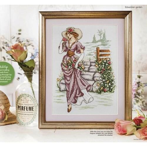Cross stitch Handmade 14CT Counted Canvas DIY,Cross-stitch kits,Embroidery Magazine-Edward Ladies 30-36