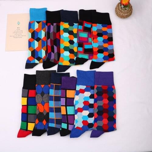 Bamboo Fiber Casual short Happy Socks British Style Funny Colorful Anti-Bacterial Deodorant Breatheable gifts