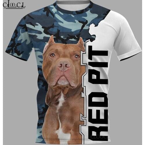 CLOOCL 2021 Newest Pit Bull Terrier 3D Printed Men Women T Shirt Harajuku Summer Short Sleeve Casual Unisex Tops Drop Shipping