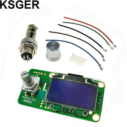 STM32 2.1S OLED T12 Solder Iron Temperature Controller Welding Tools Electronic Soldering Wake-Sleep Shock 110-240v 72W