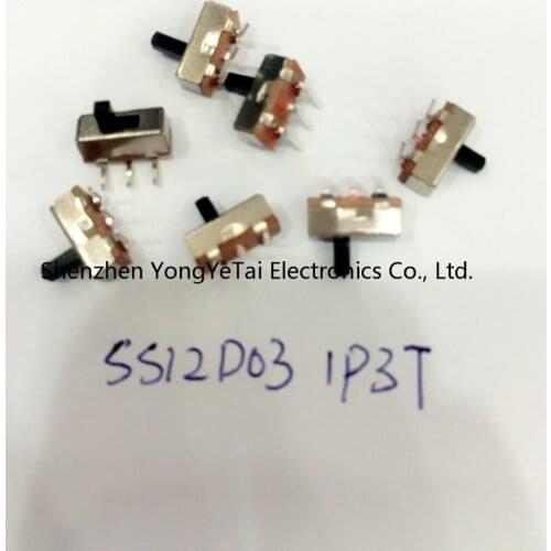 SS12D03 2 files toggle switch toggle switch SS12D03 (1P2T) curved feet without fixing foot tripod Hot wholesale free shipping