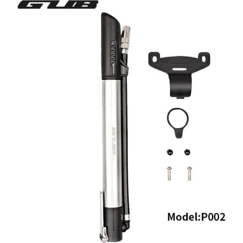 GUB P002 P003 Portable Mini Bicycle Pump Single Double Cylinder Air Pump Compatible Presta Schrader Valve MTB Bike Pump