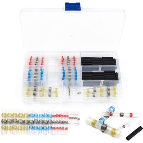 Dropship 120Pcs Heat Shrink Seal Splice Connector Solder Terminals Sleeve Wire Connectors Insulated Shrinkable Tubing Kit