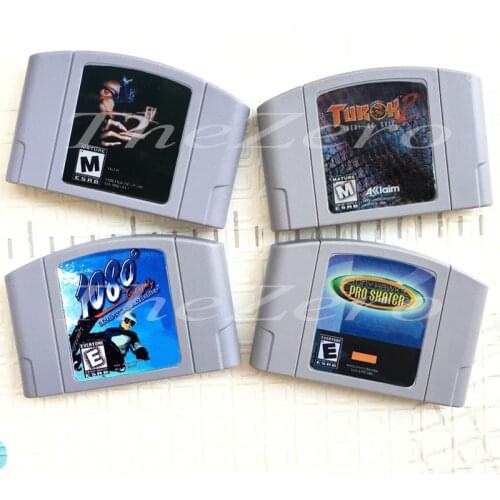 RedeEvil 2 Turok 2:Seeds of Evil 1080° Tony Hawk' Pro Ska English Video Game for 64 Bit Game Console NTSC Version Cartridge Card