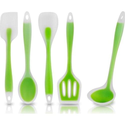 Silicone Cooking Utensil Set,Food Grade Non-Stick Spatula Turner Ladle Spoon Heat-Resistant Kitchen Cooking Tools Accessories