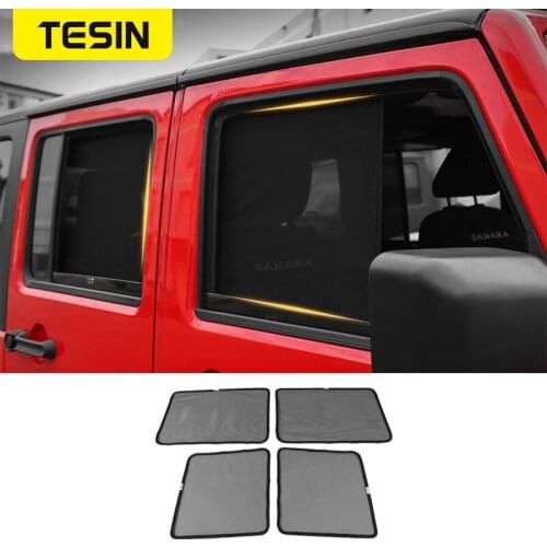 Side Window Sunshades For Jeep Wrangler JK 2007-2017 Anti UV Sun Windshield Sunshade Cover for Wrangler JK Exterior Accessories