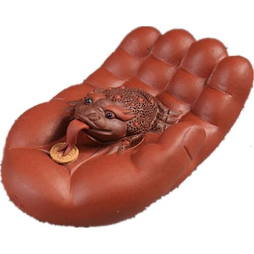 NEWYEARNEW Purple Clay Buddha Hand Mascot of Tea Pet Accessories Home Decoration Gift Luck Furnishing Articles