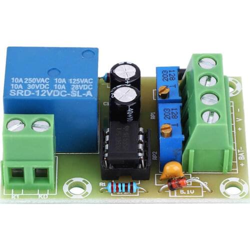 XH-M601 Storage Battery Charging Controller Smart Charger Power Control Board Battery Charge Control Module DC 12V