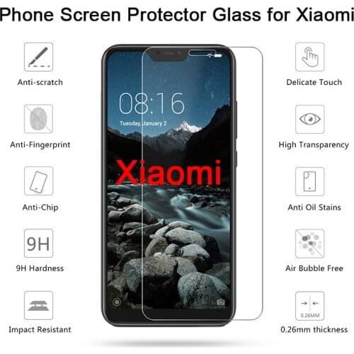 Protective Glass for Xiaomi Mi A2 Lite Mi4 Mi4S Screen Protector Film on Xiomi Mi A1 Tempered Glass for Xiaomi Mi5s Plus Mi5 Mi6