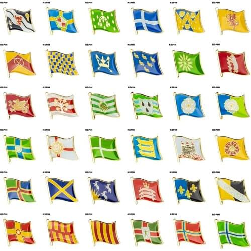 Flag Laple Pin Badge Brooch OXFORDSHIRE OXFORDSHIRE RUTLAND SHETLAND Shropshire SOMERSET STAFFORDSHIRE SURREY SUFFOLK SUSSEX