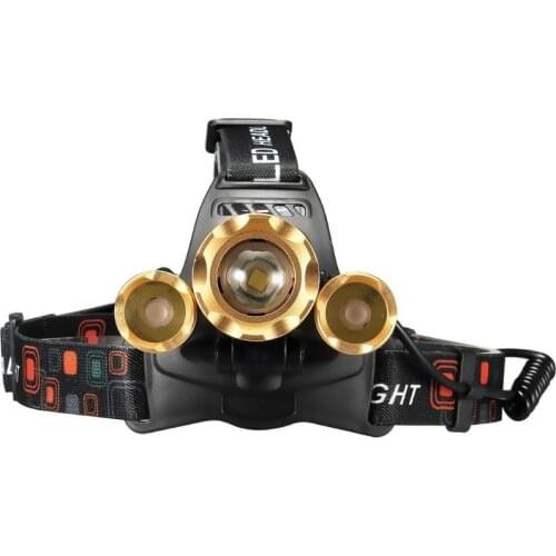 ZOOM CREE 30000 LUMENS 3X XML T6 LED Headlamp Head Light Torch Lamp 18650 Battery Head Light Torch Lamp for Camping Hiking