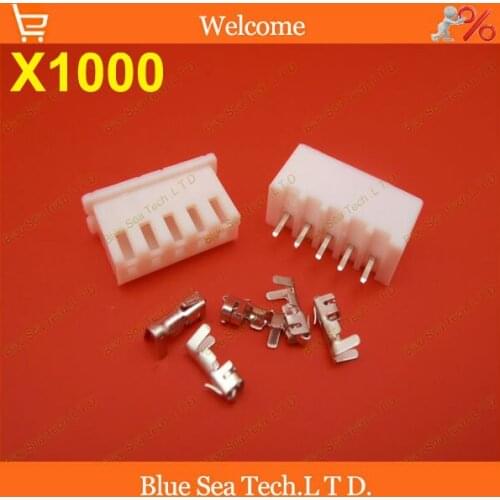 1000 sets 5 Pin XH 180 angle Pin Connector 2.54mm XH-5P Kits for PCB/Automotive/electronic circuit ect.Free Shipping