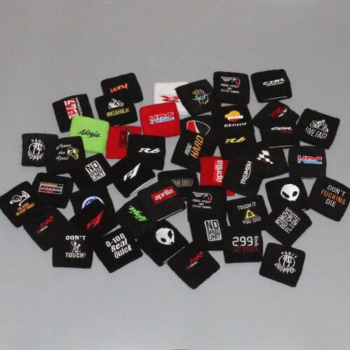 3D Motorcycle Front Brake Fluid Oil Reservoir Tank Cover Socks For HONDA YAMAHA BMW Ducati Ninja