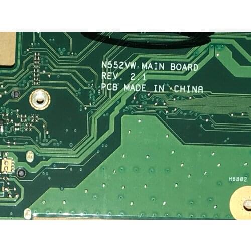 BRAND NEW, LAPTOP MOTHER BOARD FOR ASUS N552VW REV 2.1 MAIN BOARD , I7-6700HQ-7200U GT950M 42GB