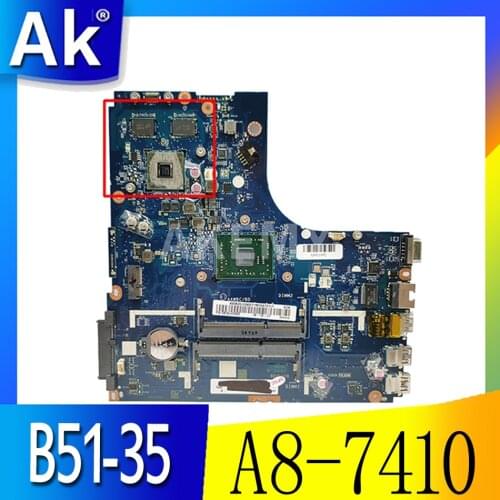 AKemy 5B20J22807 5B20J22902 LA-C293P for Lenovo B51-35 notebook motherboard A8-7410 R5 M330 GPU DDR3 100% test work