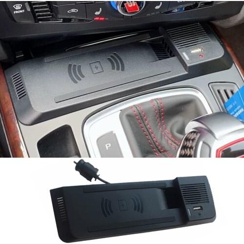 15W For Audi A4 B8 B9 Allroad A5 S5 RS5 car QI wireless charger phone fast charging plate holder accessories for iPhone8 charger