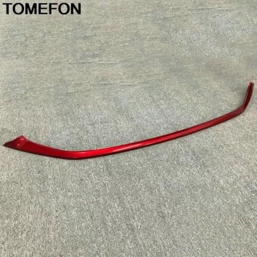 TOMEFON For Toyota C-HR CHR 2016 2017 2018 Front Bumper Stripe Decoration Cover Trim Moulding Exterior Accessories ABS