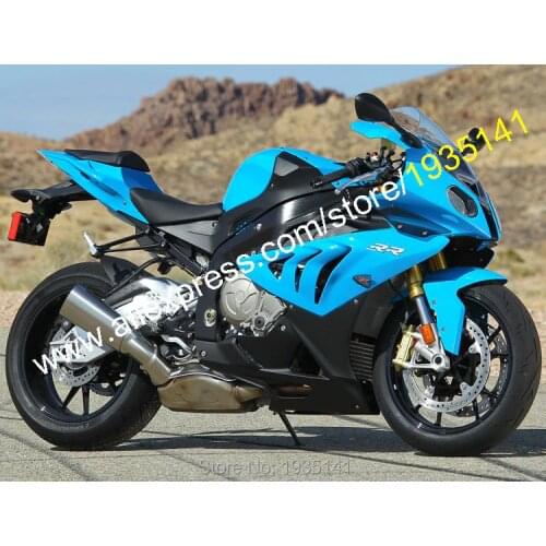 For BMW S1000RR 2010-2014 S 1000RR 10 11 12 13 14 S1000 RR Blue Black ABS Motorcycle Fairing Kit (Injection molding)