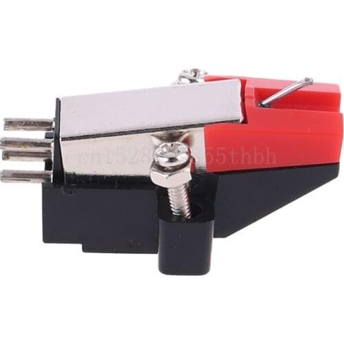 Phonograph turntable double acting magnet stereo vinyl record player stylus needle ruby moving magnet case