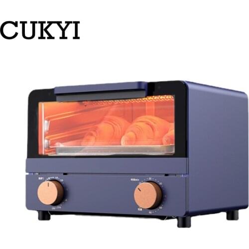 CUKYI 10L Electric Oven Automatic Barbecue Machine Food/Fruit Dryer Pizza Dessert Cake Maker 60 min Timing Baking Tool 220V