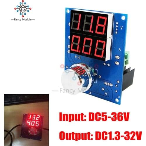 XH-M403 DC-DC Digital Voltage Regulator Buck Step Down Power Supply Module 5-36V to 1.3-32V Over Temperature Protection