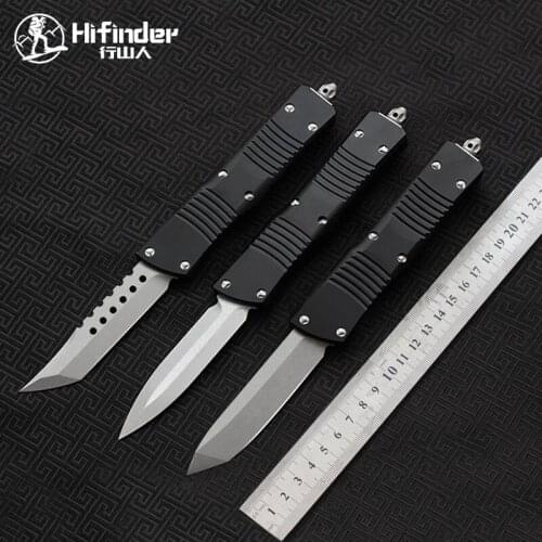 Hifinder Made D2 blade Aluminum handle Survival EDC camping hunting outdoor kitchen Tool Key Utility knife