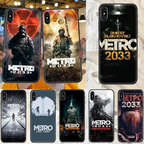 Game Metro 2033 Phone Case Cover Hull For iphone 5 5s se 2 6 6s 7 8 12 mini plus X XS XR 11 PRO MAX black tpu Etui fashion