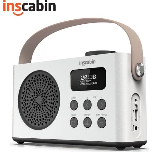 Inscabin P9 Stereo DAB Radio Portable Wireless Speaker with Bluetooth DAB+, FM