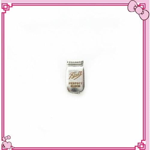 Hot selling 50pcs/lot wishing Bottle floating charms living glass floating pendant lockets charms