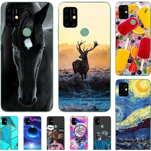 Fashion Bumper Cute Case For Umidigi A7 Pro A7Pro Case For Umidigi Power 3 Power3 Soft Silicone Cat Horse Flower Cover Shell