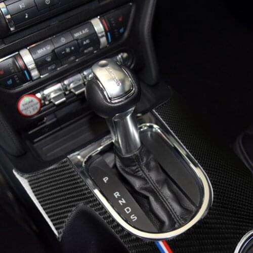 It Is Suitable For Mustang The carbon fiber gear panel left hand drive (2015-2017)
