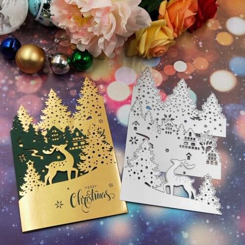 Christmas greeting cardMetal Cutting Dies Scrapbooking New 2019 DIY Scrapbooking photo album Decorative Embossing DIY Paper Card