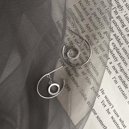 Circle Hoop Earrings For Women Geometric Asymmetrical Korean Fashion New Trendy Student Lady Wedding Fine Best Jewelry BOYULIGE