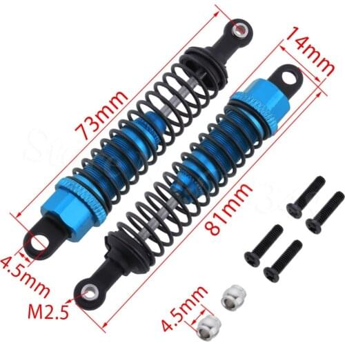 Assembled Aluminum Oil Filled Rear Shock Absorber L959-32 For WLtoys L959 L969 L979 L202 L212 L222 K959 1/12 RC Car