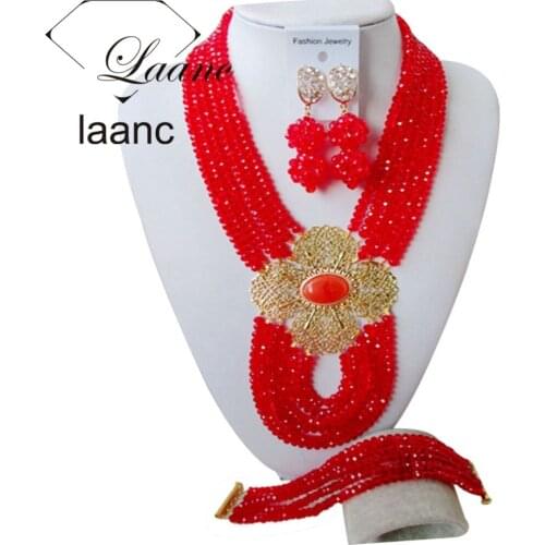 Bridal Jewelry Sets Dubai Indian African Nigerian Wedding Beads AL107