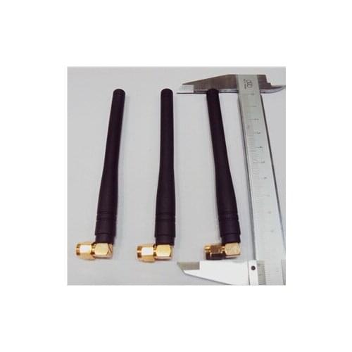 UHF 433MHz PCB module right angle rubber antenna wirless monitor SMA male 2.5dBi