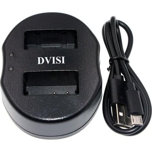DVISI 1Pc EN-EL20 ENEL20 EN EL20 Dual USB Camera Battery Charger For Nikon J1 J2 J3 S1 COOLPIX A Digital Camera