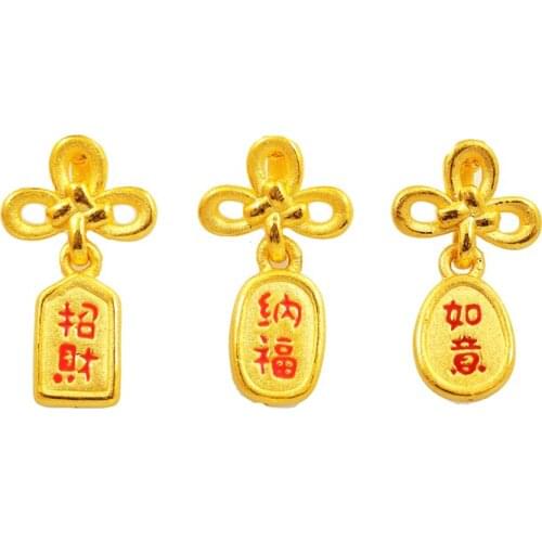 Pure 24K Yellow Gold Bracelet Women 999 Gold Bowknot Bracelet Bring Lucky