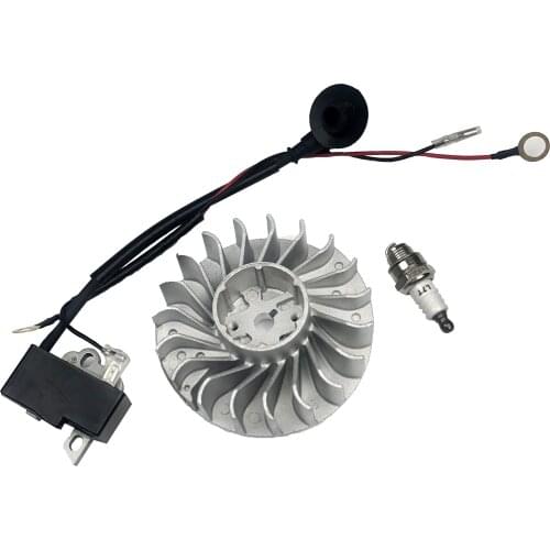 1 set Flywheel Ignition Coil Wires Keyway Spark Plug Kit Chainsaw Accessories for Stihl MS361 1135 400 1203 1135-400-1300