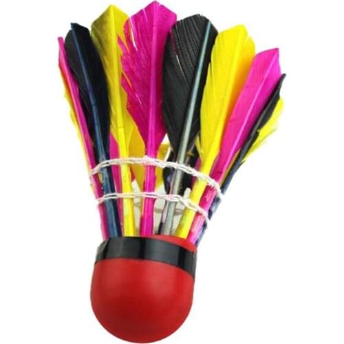 11Pcs/Barrel Portable Multi-color Entertainment Badminton Shuttlecocks Balls for Fitness Training Barrel Portable Multi-color Ba