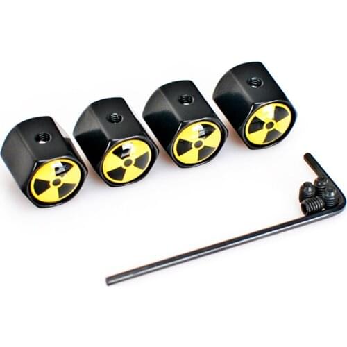 4Pcs Anti-Theft Dust Air Tire Accessories Valve Caps N-bomb Logo for Ford Mondeo MK4 Focus 2 3 C-max S-max Ranger Kuga Transit